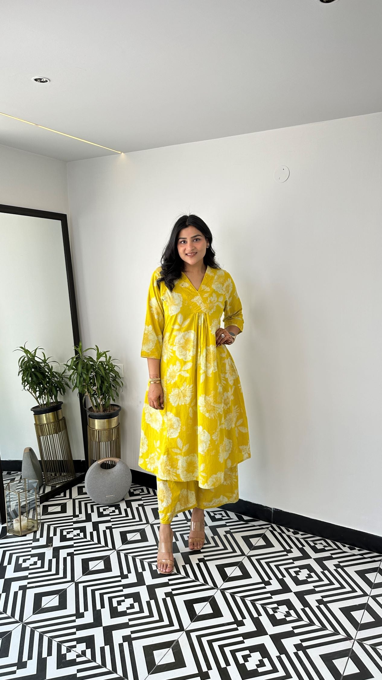 Staple Yellow Bling Kurta Pants