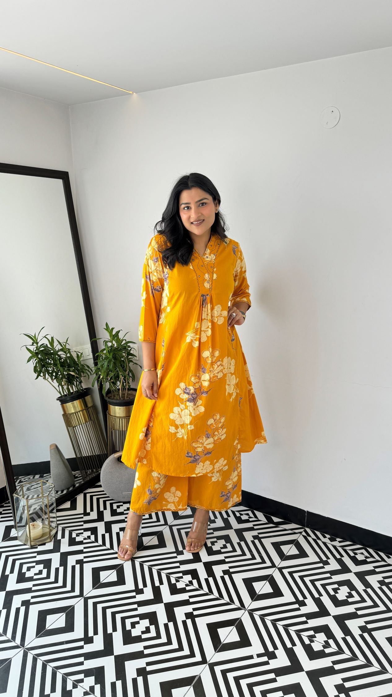Staple Yellow Spring Kurta Pants