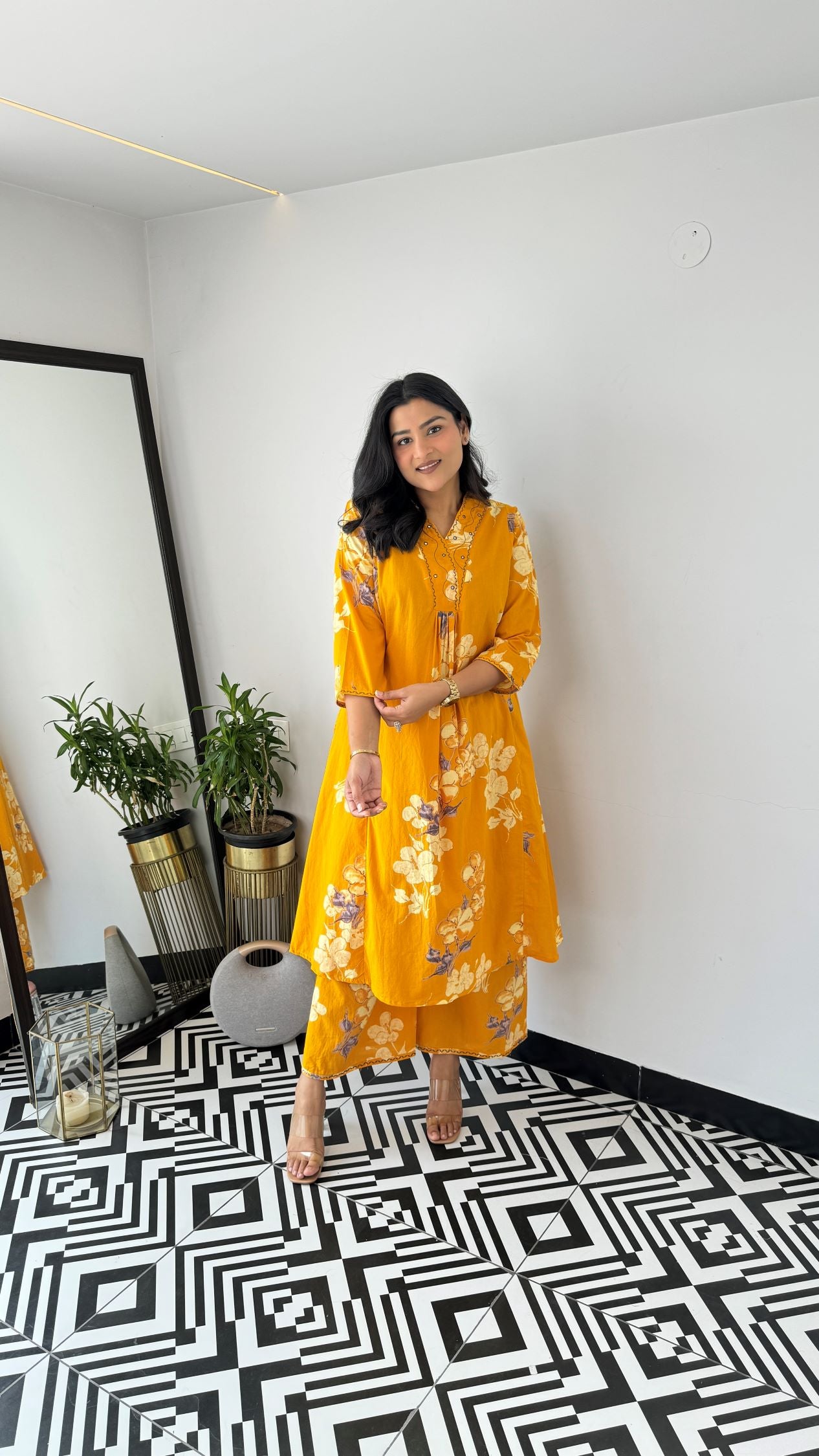Staple Yellow Spring Kurta Pants