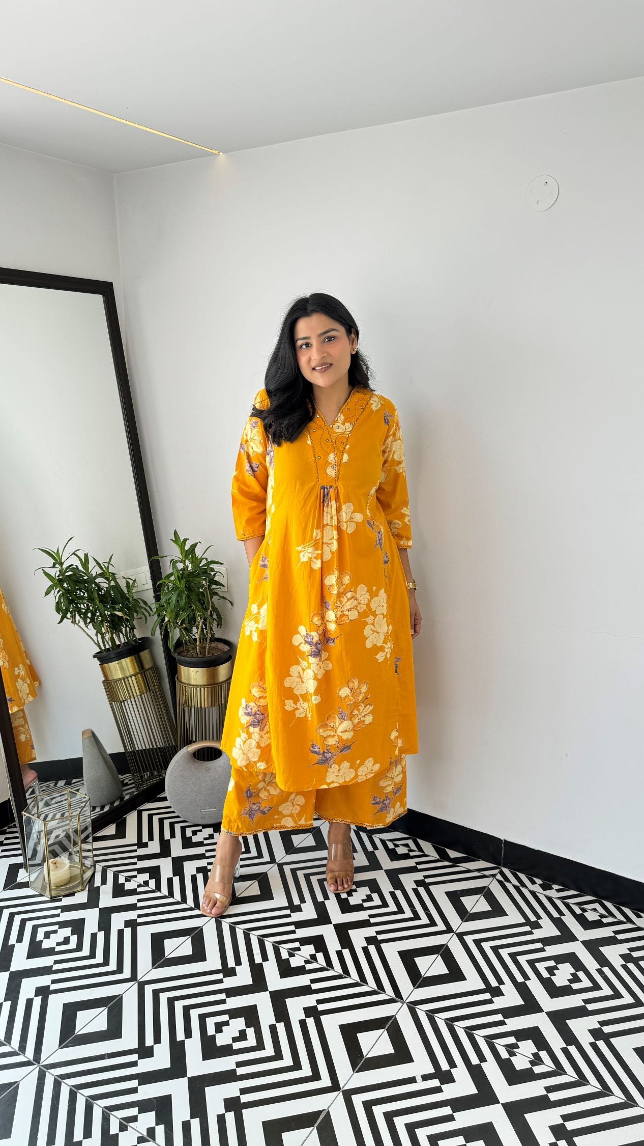Staple Yellow Spring Kurta Pants