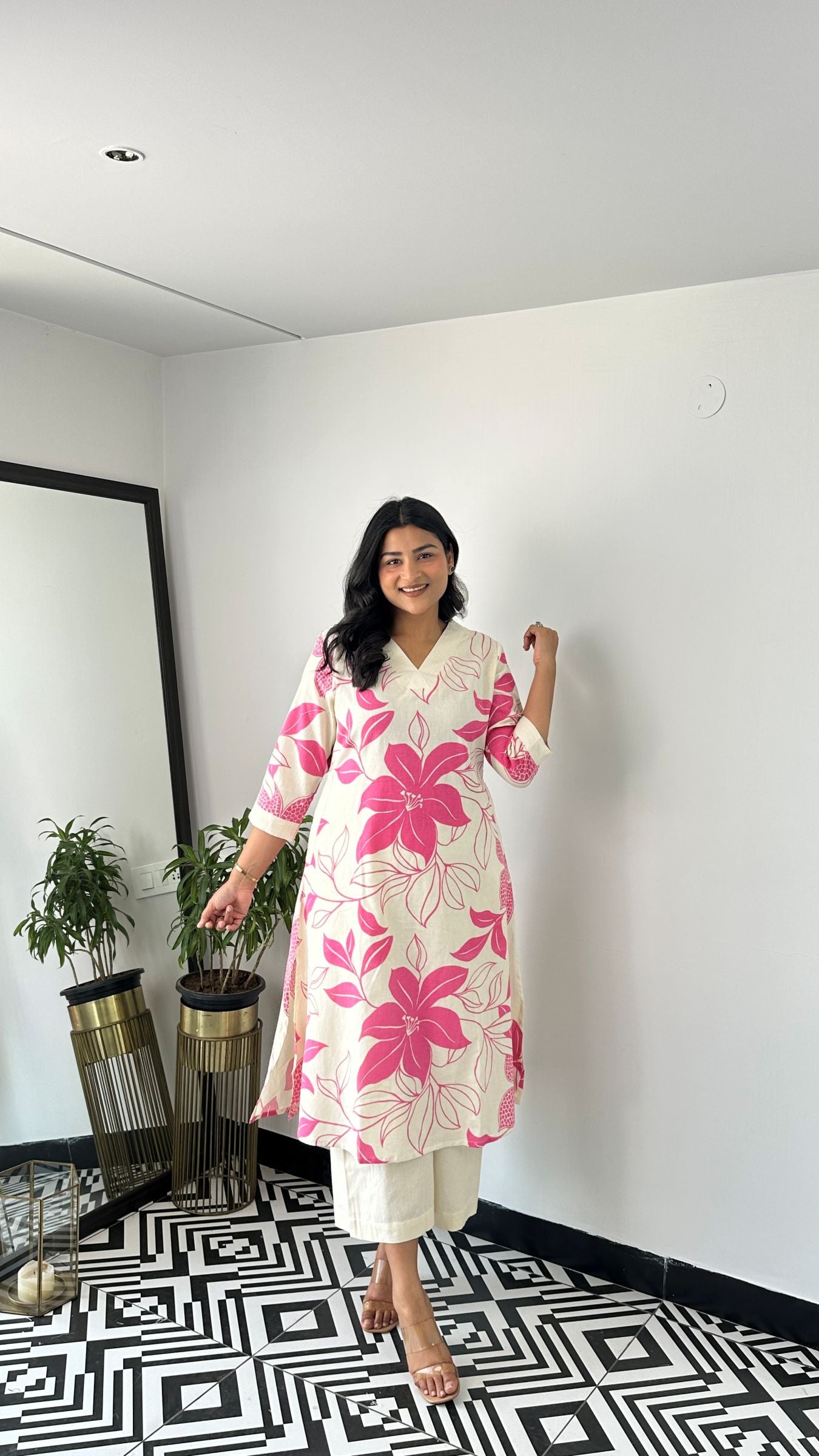 Stera Pink Kurta Pants