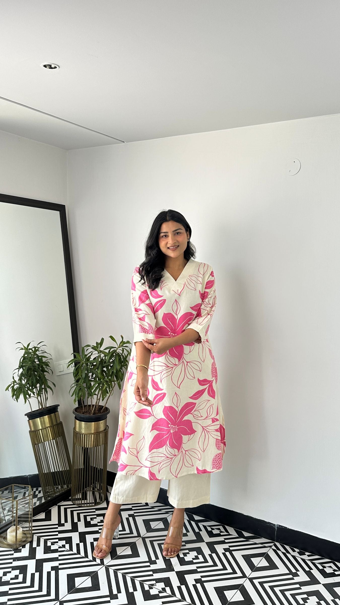 Stera Pink Kurta Pants