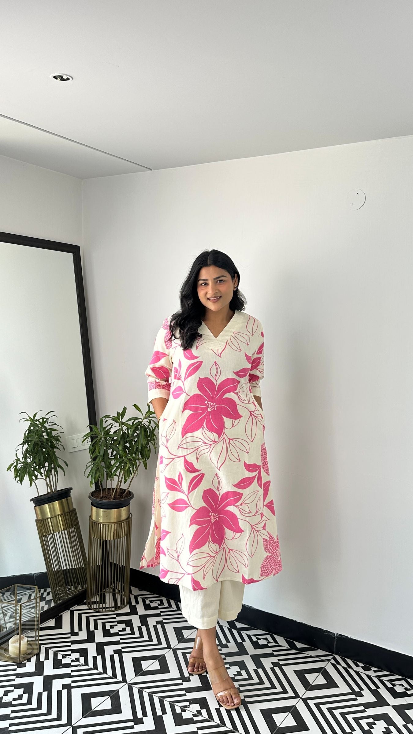 Stera Pink Kurta Pants