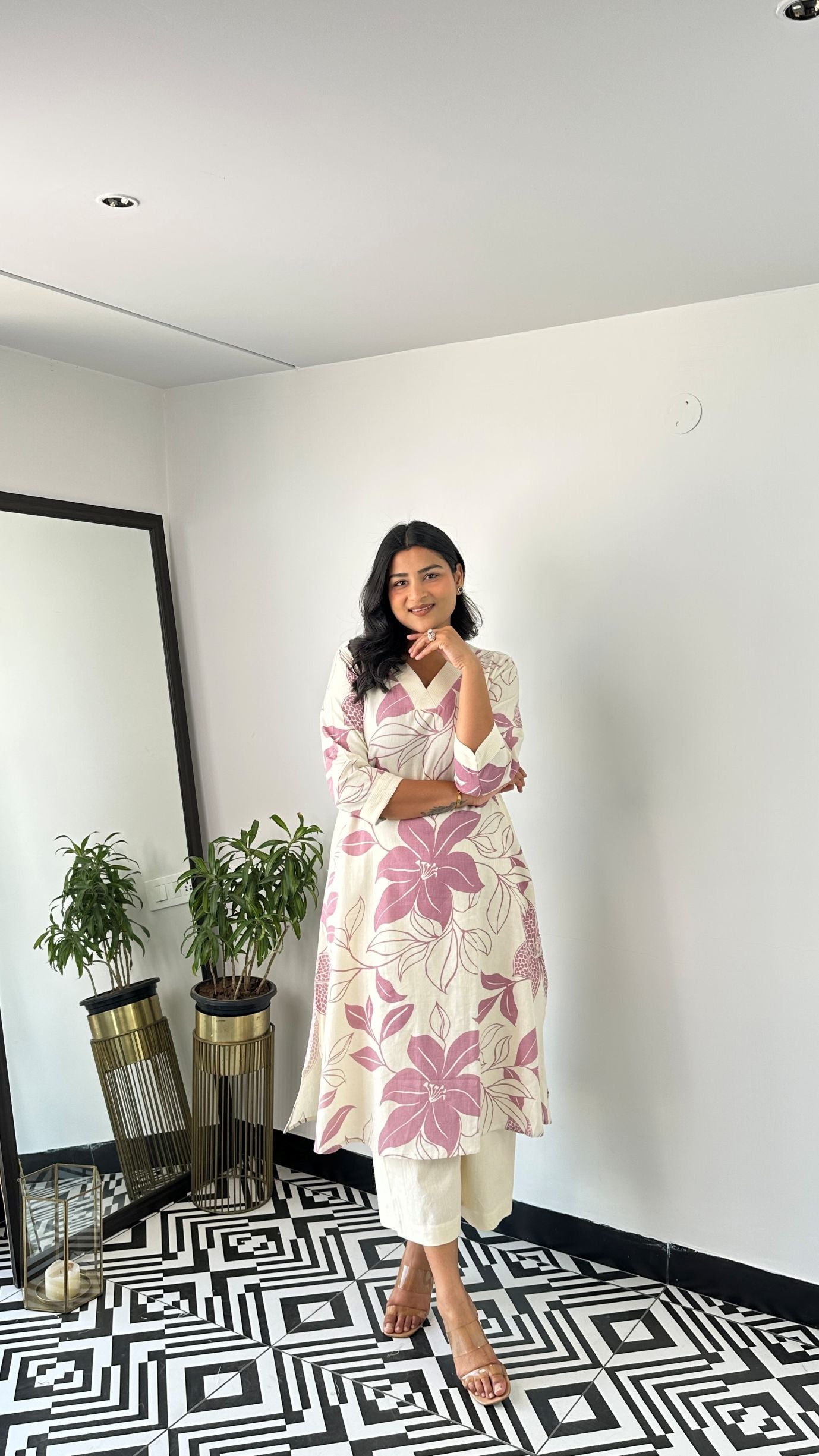 Stera Wine Kurta Pants