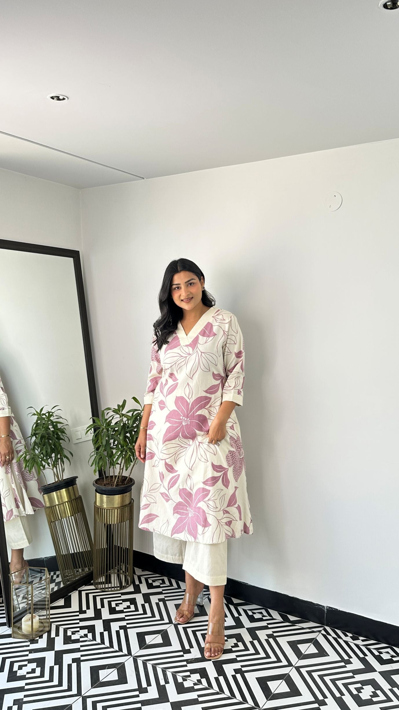 Stera Wine Kurta Pants