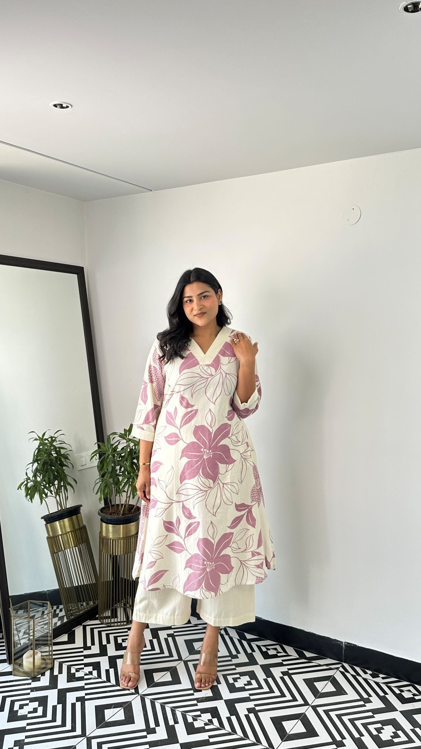 Stera Wine Kurta Pants