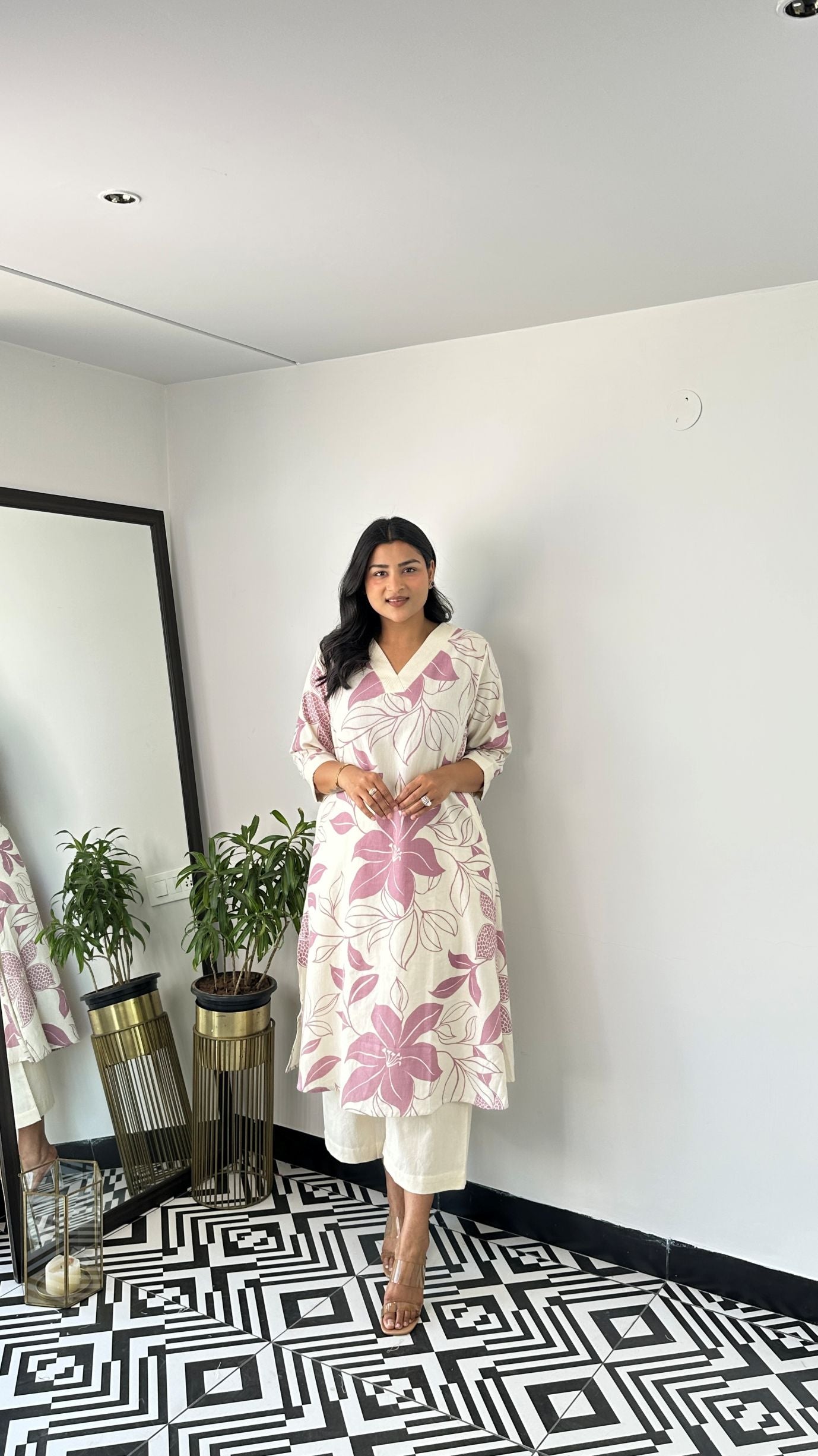 Stera Wine Kurta Pants