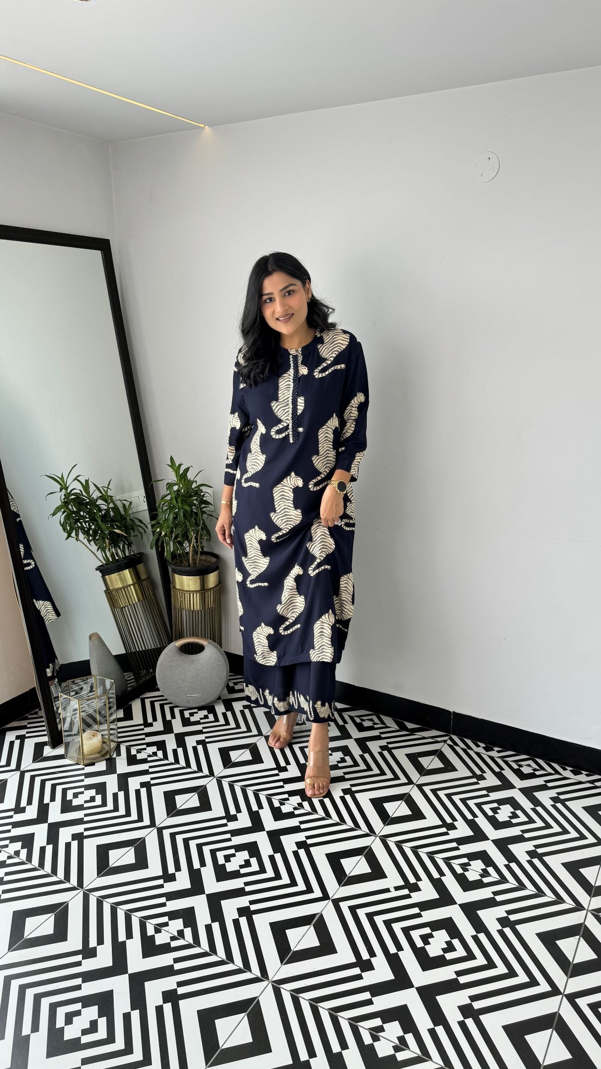 Tiger Blue Kurta Pants