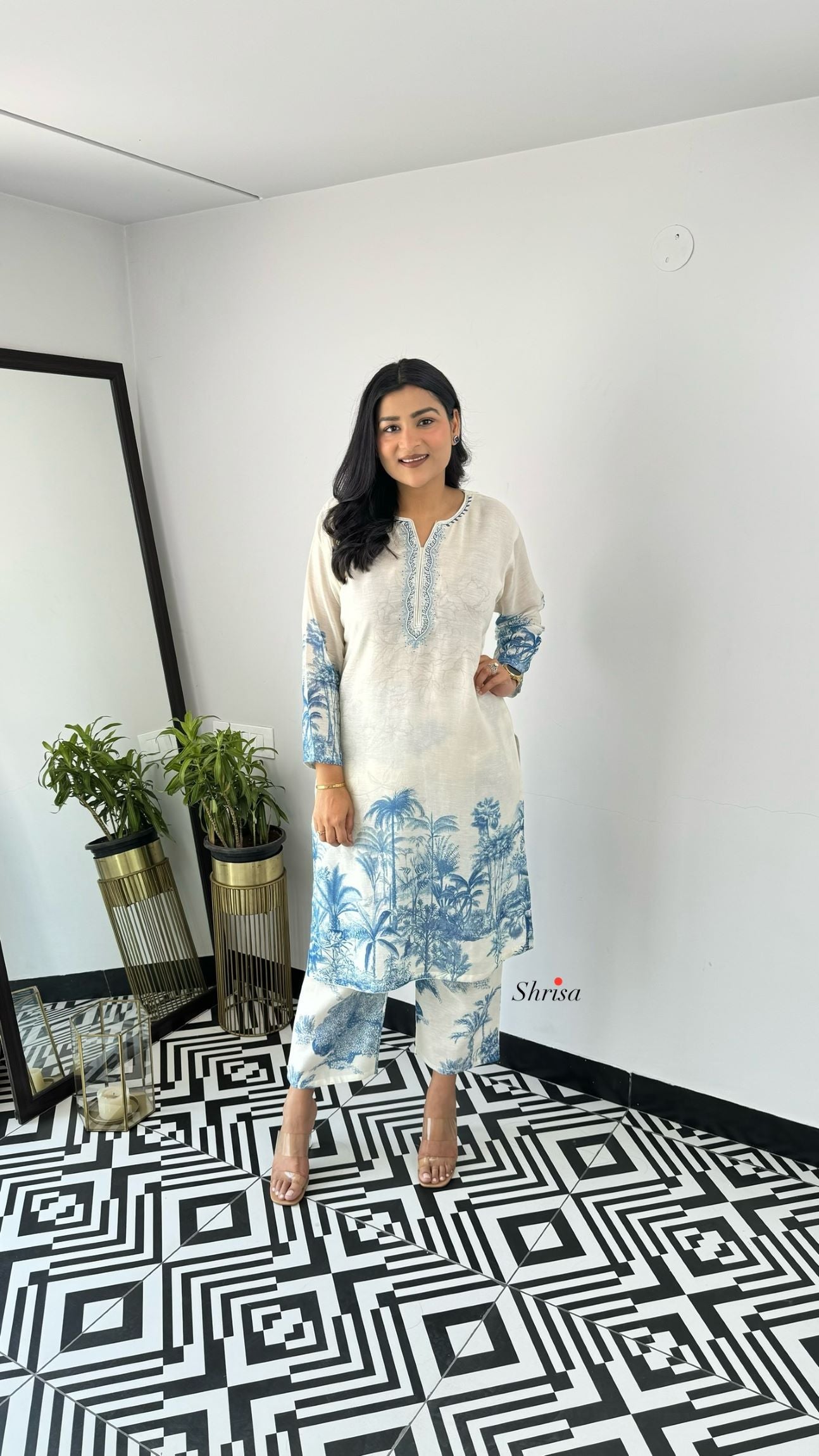 Zaira Linen kurta Pants