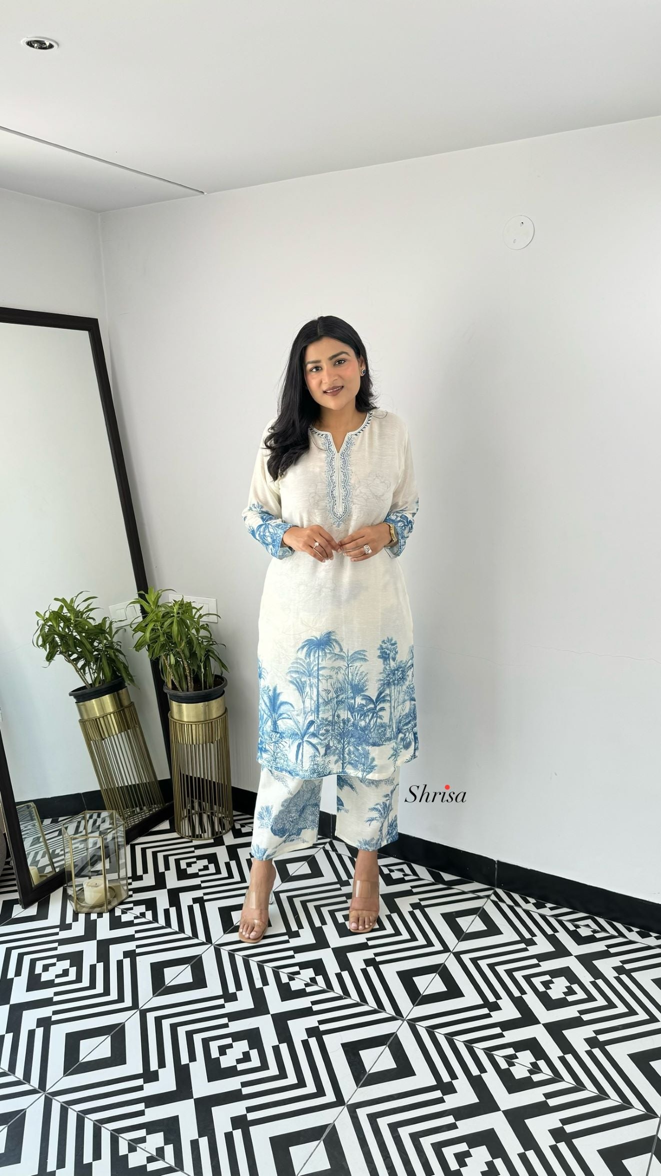 Zaira Linen kurta Pants