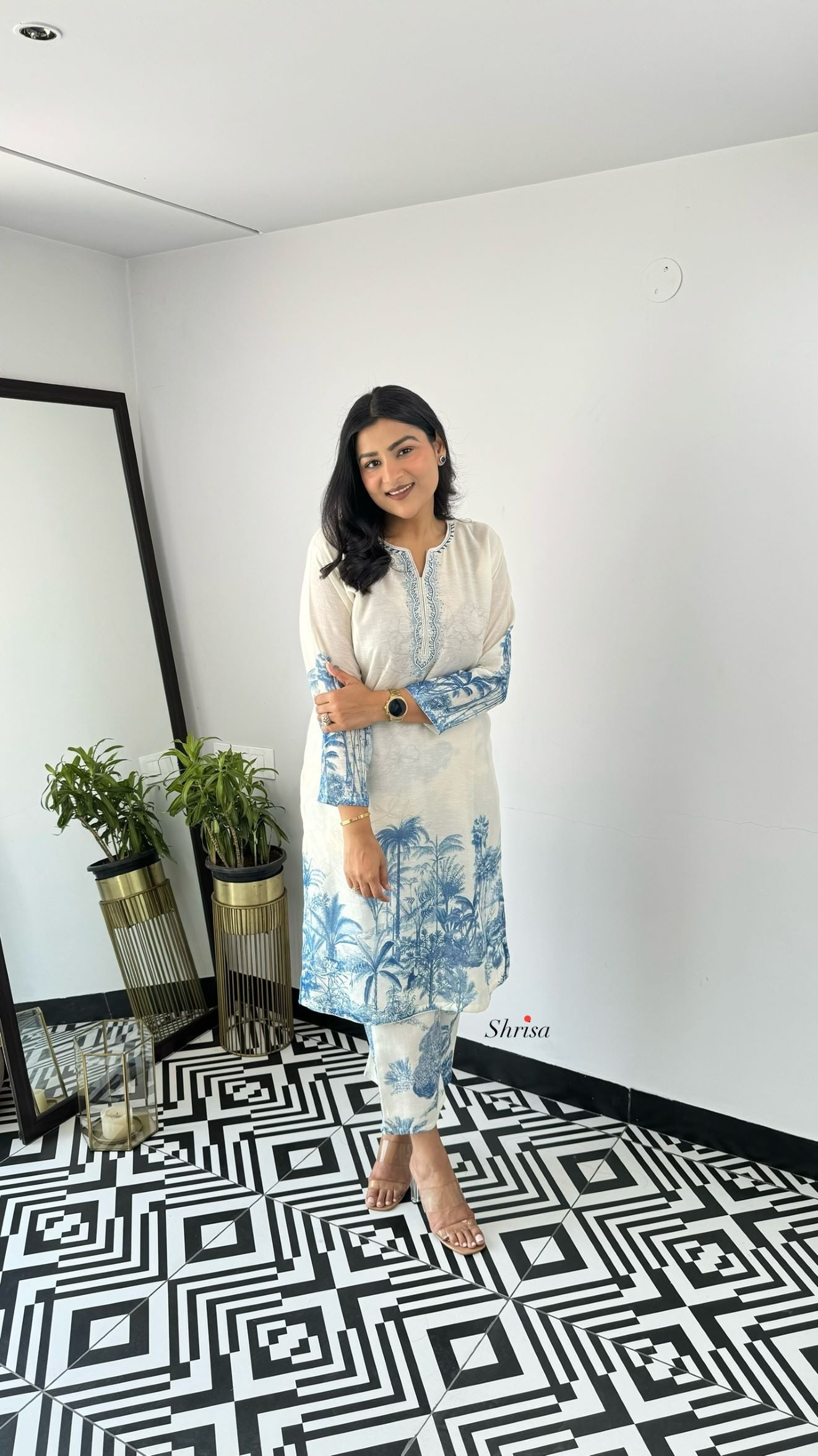 Zaira Linen kurta Pants