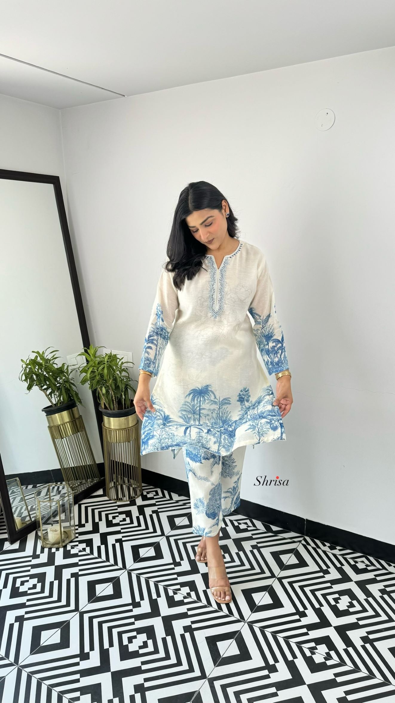 Zaira Linen kurta Pants