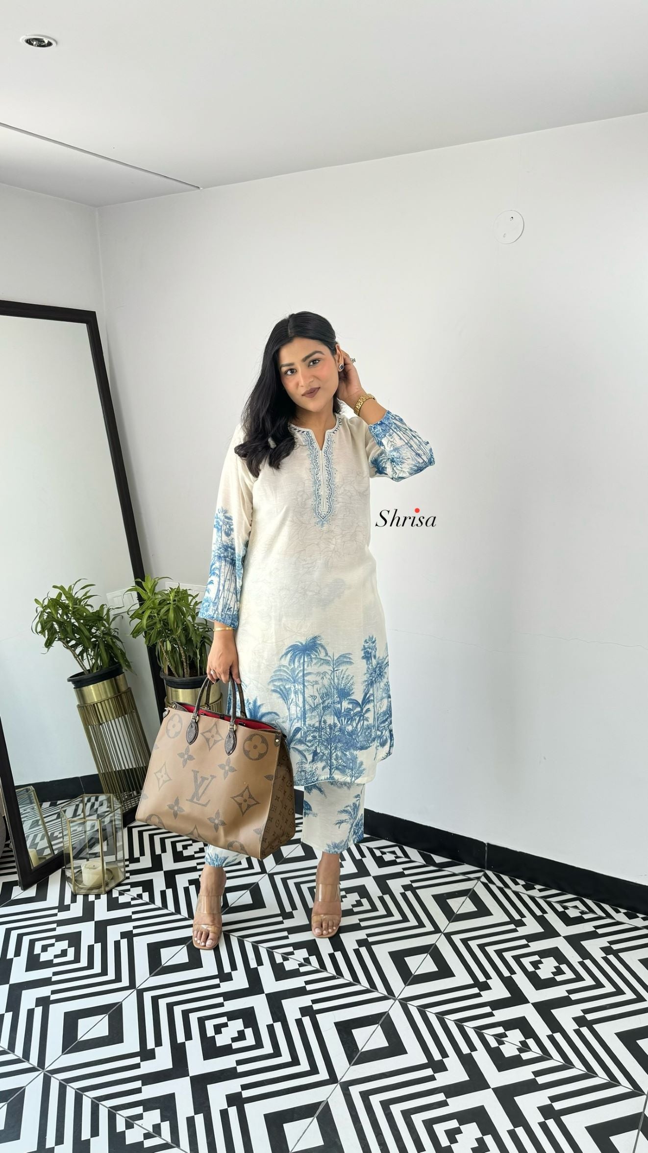 Zaira Linen kurta Pants