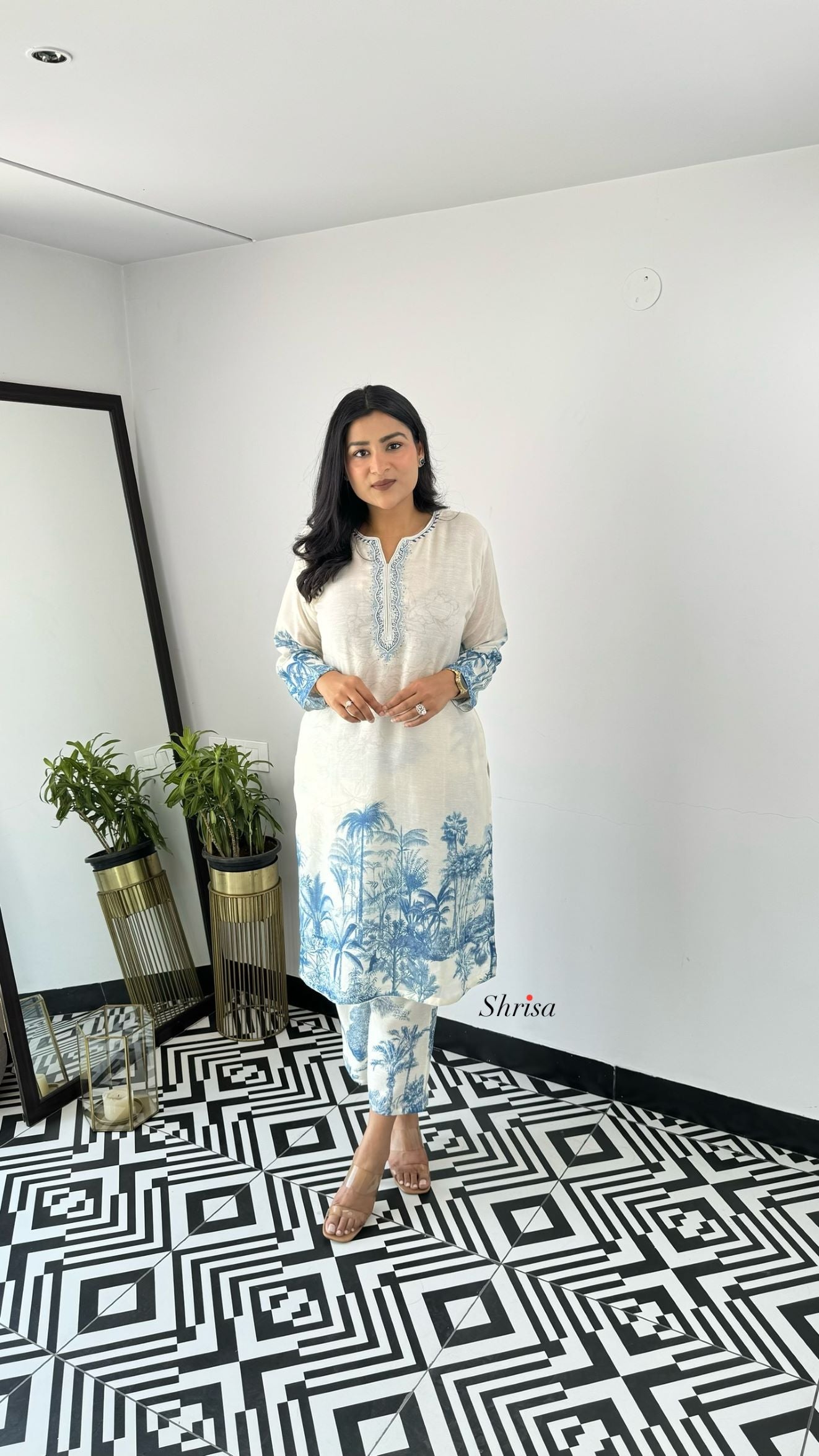 Zaira Linen kurta Pants