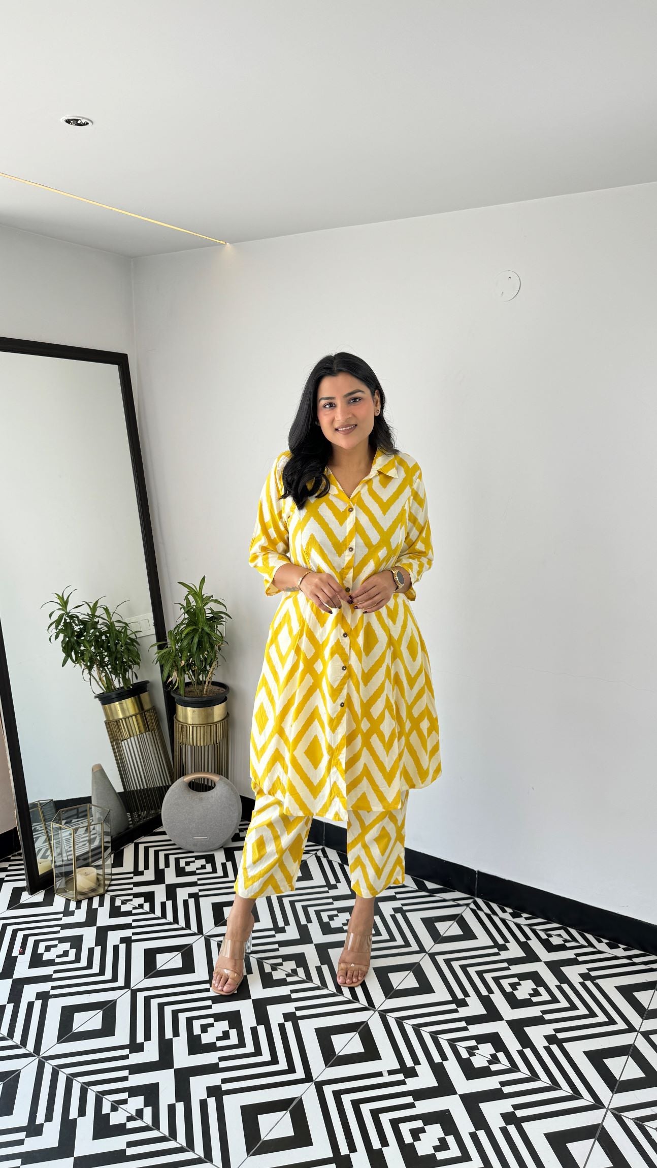 Yellow Boho Cotton Cord Set