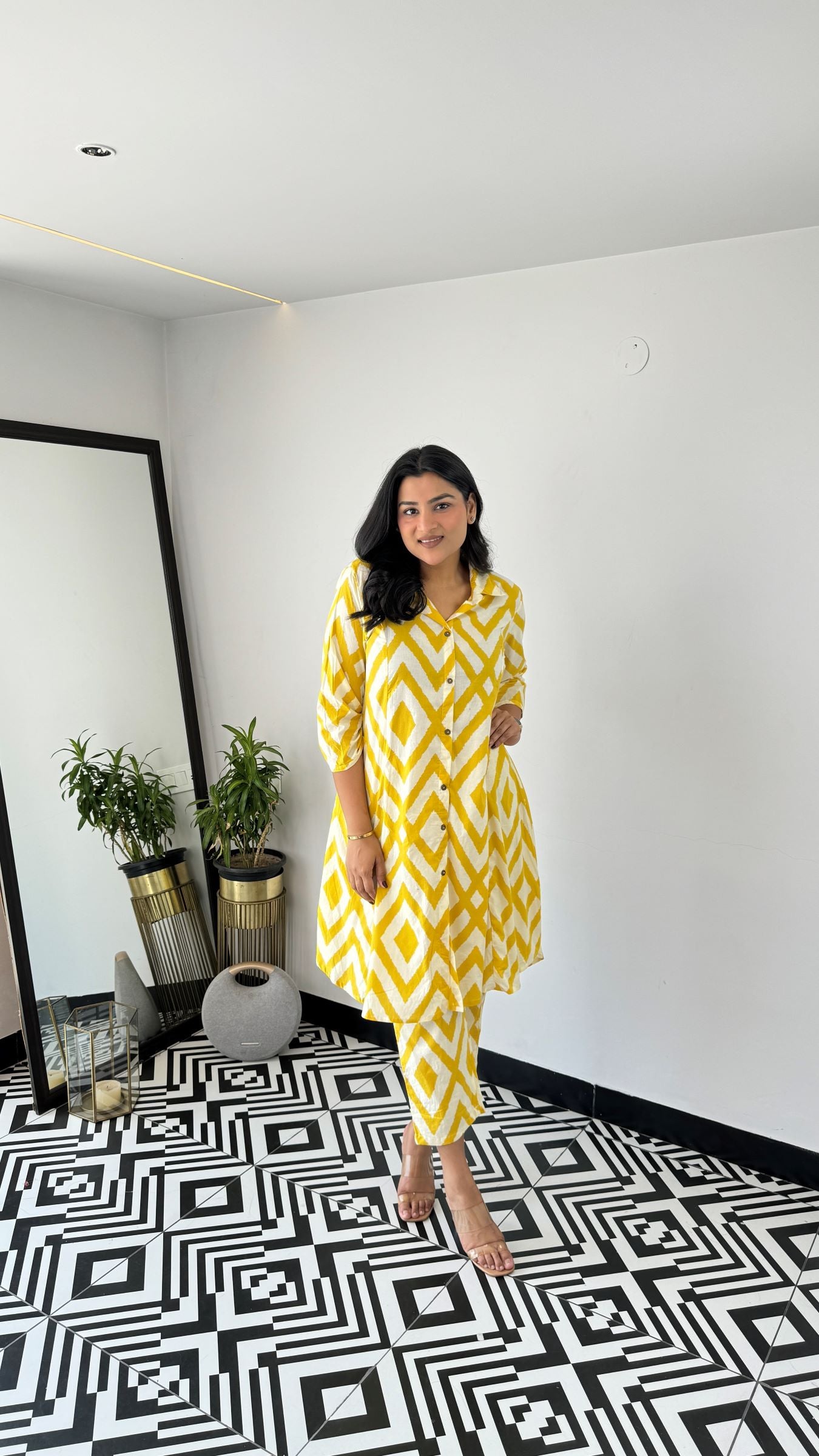 Yellow Boho Cotton Cord Set