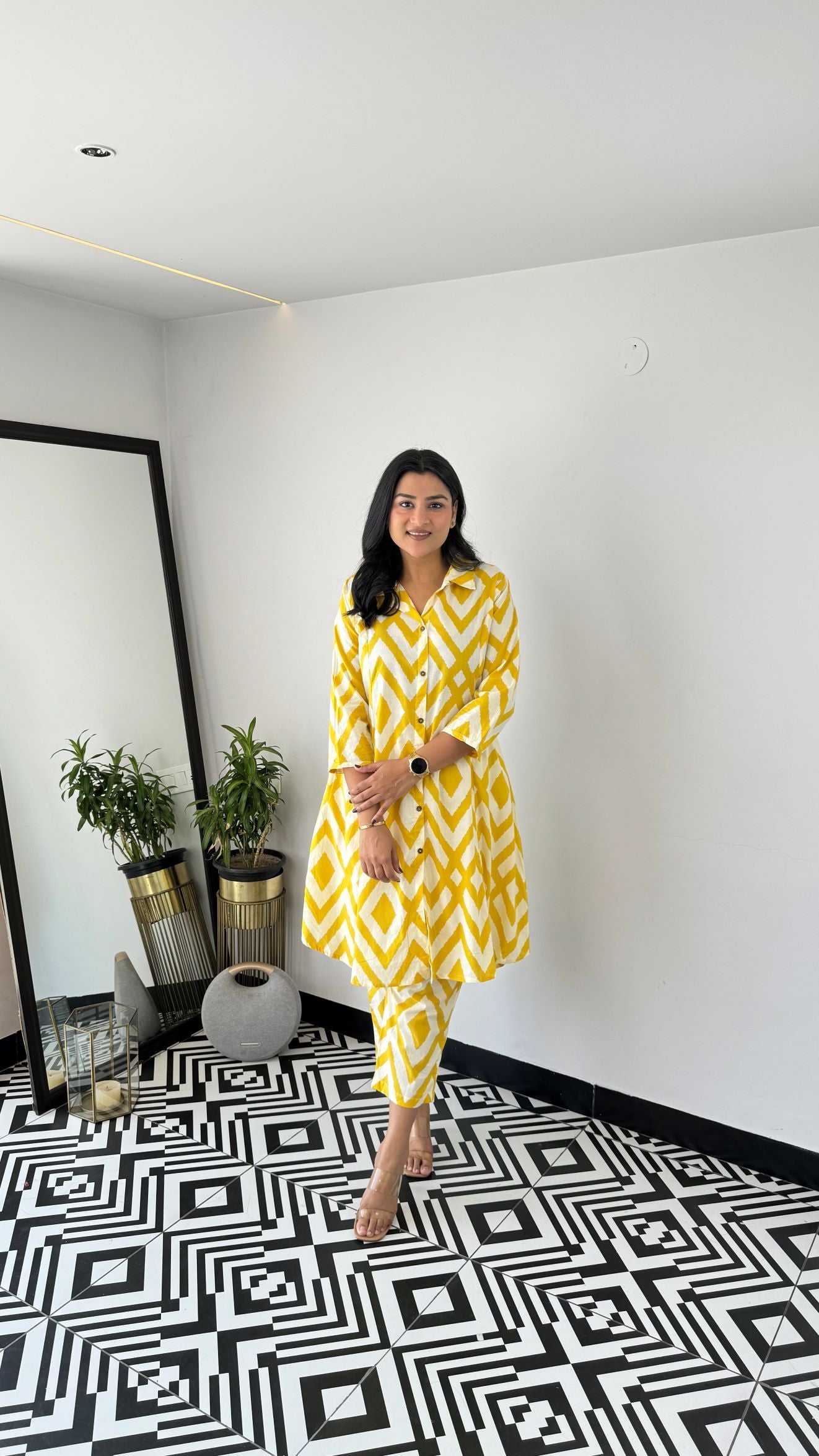 Yellow Boho Cotton Cord Set