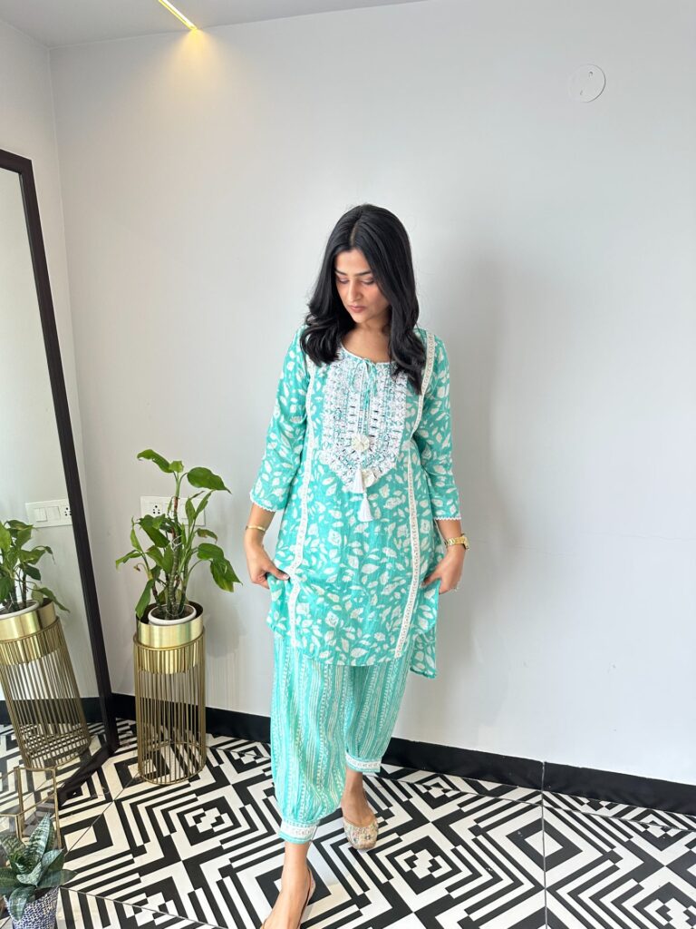 Firozi Salwar Cord Set – Shrisa