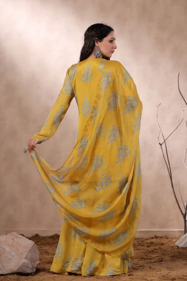 Ishin Yellow Sharara Set - Image 7