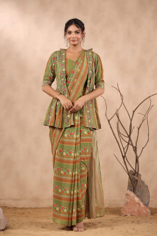 Shree Green Saree - Image 4