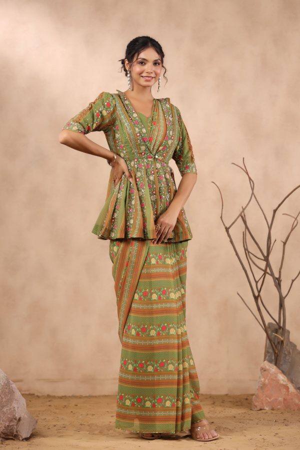 Shree Green Saree - Image 5