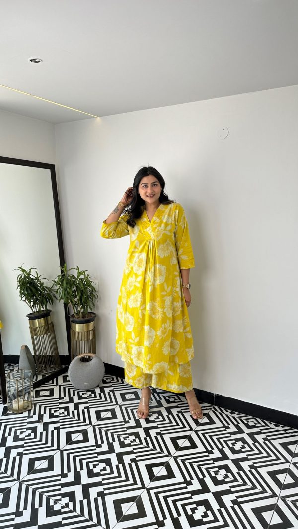 Staple Yellow Bling Kurta Pants - Image 3